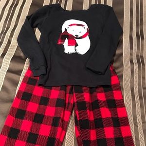 Carter’s boys winter fleece pajama set